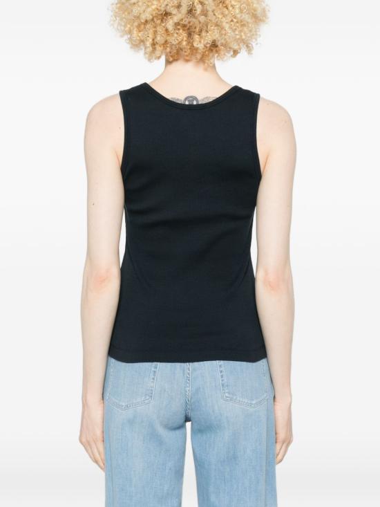 26SS 메종키츠네 베이비 폭스 립드 탱크탑 MW00121 KA00330413 Blue - MAISON KITSUNE