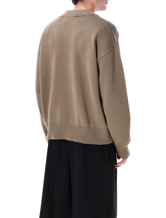 26SS 아미 울 드 하트 가디건 UKC380KN0156 A117 BEIGE TAUPE - AMI