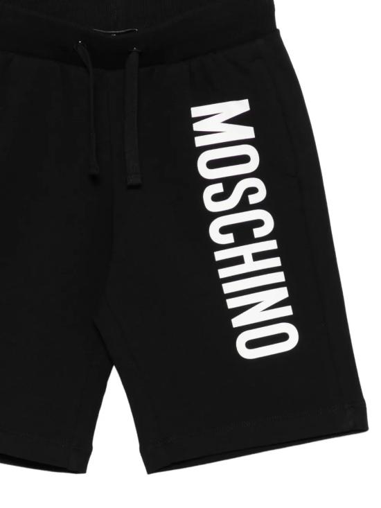 26SS [키즈] 모스키노 쇼츠/버뮤다 HUQ02SLDA25 60100 Black - MOSCHINO