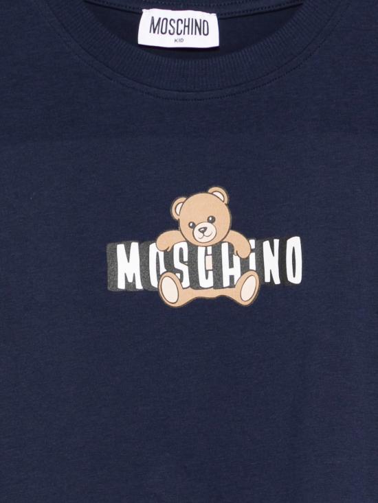 26SS [키즈] 모스키노 티셔츠 HDM072LBA00 40016 Blue - MOSCHINO