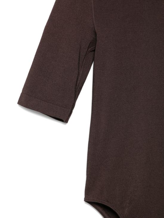 26SS 월포드 바디수트 티셔츠 75089 4825 Brown - WOLFORD