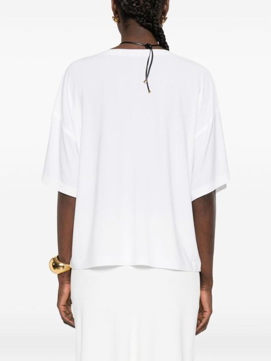 26SS 노마카말리 반팔 티셔츠 KK4256PLT05 944 White - NORMA KAMALI