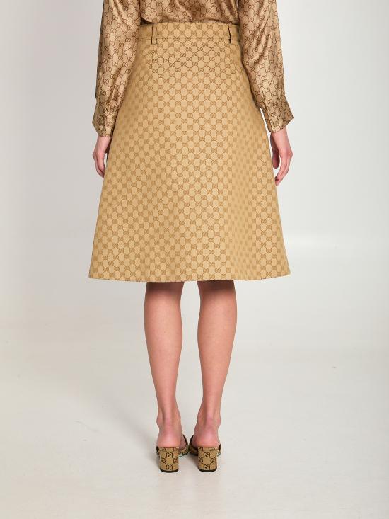 26SS 구찌 미디 스커트 864256 BEIGE - GUCCI