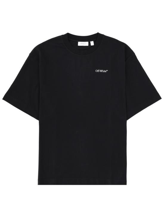 26SS 오프화이트 반팔 티셔츠 44MAA120 S26J008001 BLACK