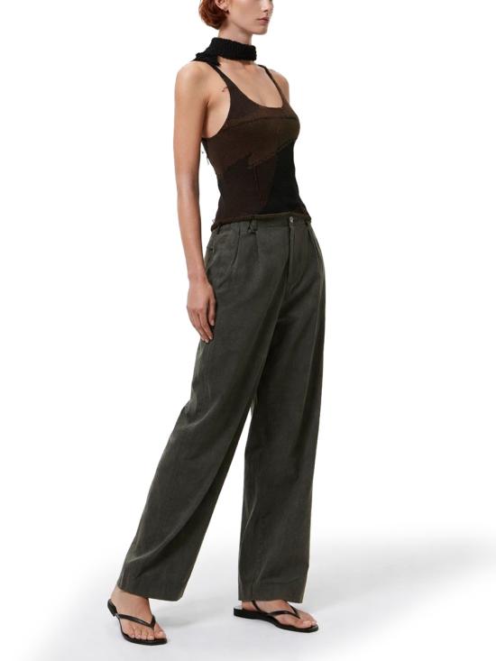 26SS 아워레가시 민소매 티셔츠 W2263SO CAMOCOTTONRAFIA BROWN - OUR LEGACY