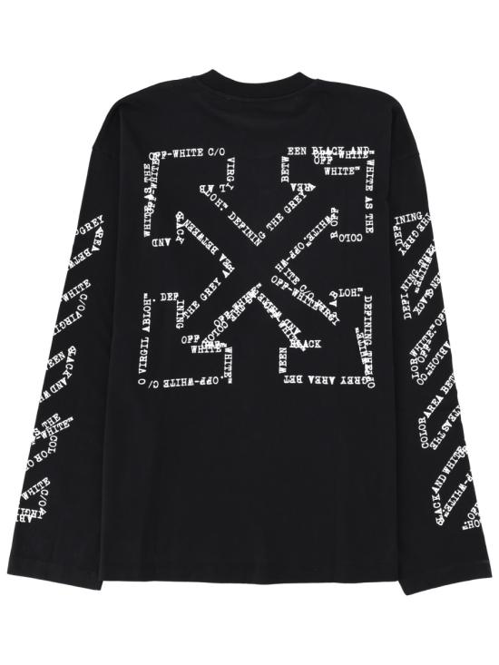 26SS 오프화이트 반팔 티셔츠 44MAB09C S26J002001 BLACK - OFF WHITE