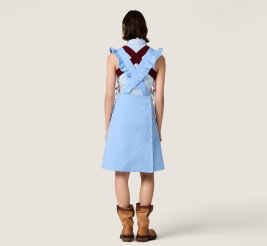 26SS 미우미우 미디 원피스 MF6301SOOO19SE F0076 CELESTE - MIU MIU