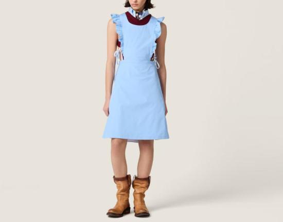 26SS 미우미우 미디 원피스 MF6301SOOO19SE F0076 CELESTE - MIU MIU