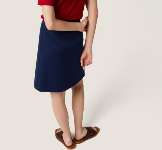 26SS 미우미우 테크니컬 저지 스커트 MG2679SOOO14OA F0216 - MIU MIU