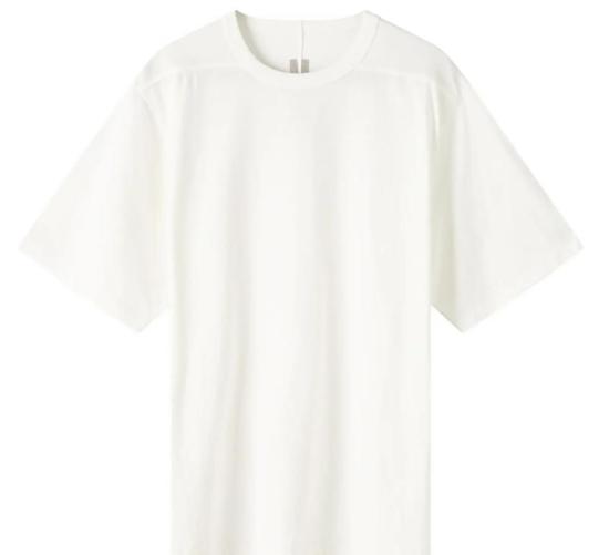 26SS 릭 오웬스 반팔 티셔츠 RU01F2232JA 11 MILK - RICK OWENS