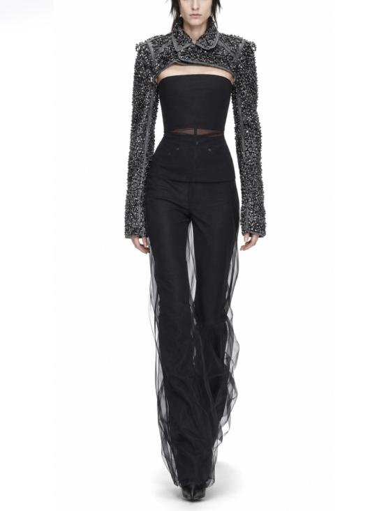 26SS 릭 오웬스 스트레이트 팬츠 RO01F6329 TUCV09 BLACK - RICK OWENS