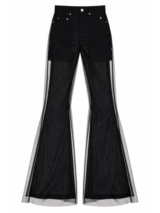 26SS 릭 오웬스 스트레이트 팬츠 RO01F6329 TUCV09 BLACK