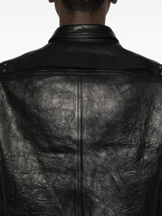 26FW 릭 오웬스 가죽 자켓 RU01F2742LBE 09 BLACK - RICK OWENS