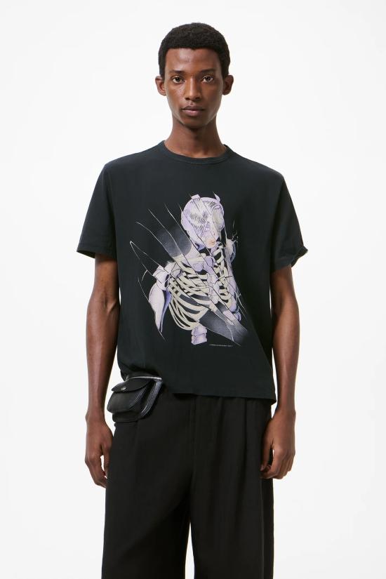 26SS 아워레가시 뉴 박스 티셔츠 사이버네틱 엔젤 프린트 M2266N C Cybernetic angel - OUR LEGACY