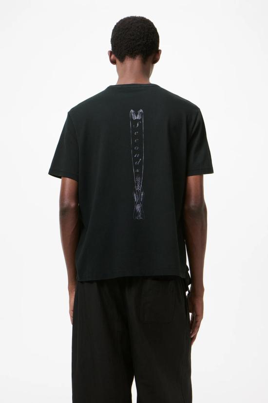 26SS 아워레가시 뉴 박스 티셔츠 사이버네틱 엔젤 프린트 M2266N C Cybernetic angel - OUR LEGACY