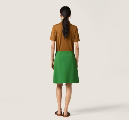 26SS 미우미우 테크니컬 저지 스커트 MG2679SOOO14OA F0089 - MIU MIU