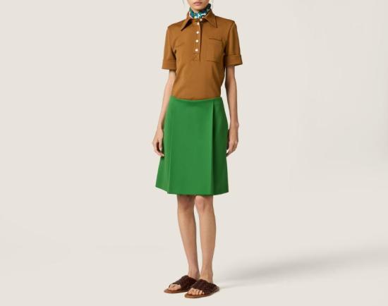 26SS 미우미우 테크니컬 저지 스커트 MG2679SOOO14OA F0089 - MIU MIU