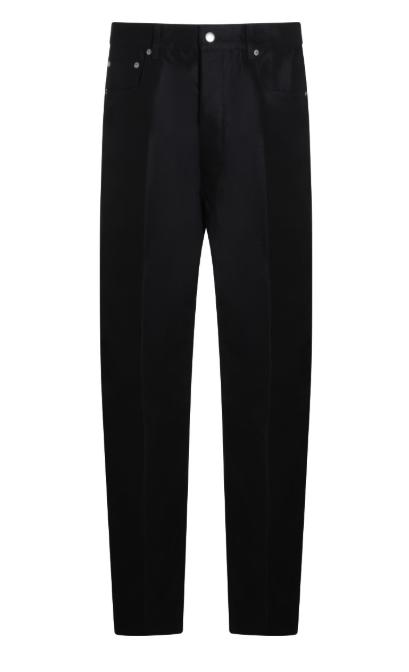 26SS 릭 오웬스 스트레이트 팬츠 RU01F2333CDU 09 BLACK