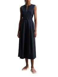 26SS 울리치 미디 원피스 CFWWDR0184FRUT3944 3989 Melton blue - WOOLRICH