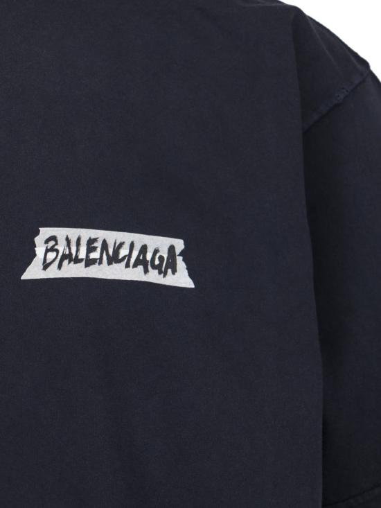 26SS 발렌시아가 반팔 티셔츠 764235 TTVL61041 Black - BALENCIAGA