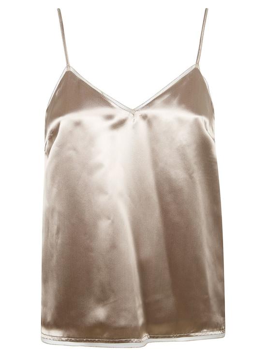 26SS 파비아나 필리피 민소매 티셔츠 TPD266F281L9090157 Brown