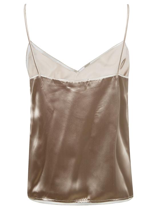26SS 파비아나 필리피 새틴 란제리 탑 TPD266F281L9090157 Brown - FABIANA FILIPPI
