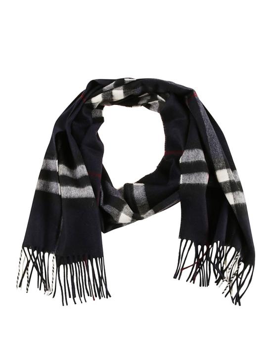 26SS 버버리 체크 캐시미어 머플러 8112641 A1249 Black