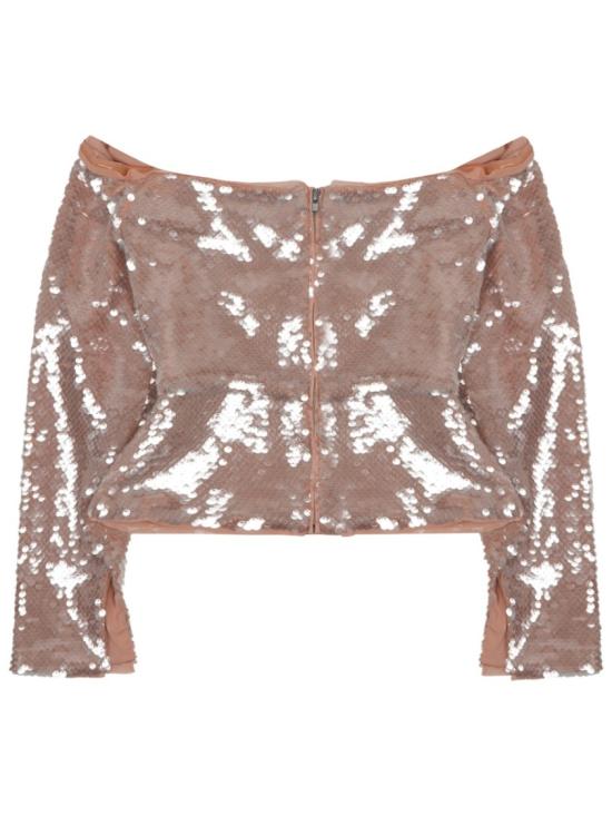  셀프 포트레이트 블라우스 RS25 109T BG BEIGE Pink - SELF PORTRAIT