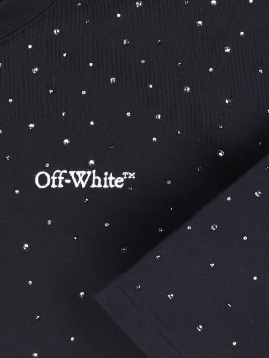 26SS 오프화이트 반팔 티셔츠 44MAA120S26J01E101BLACK WHITE Black - OFF WHITE