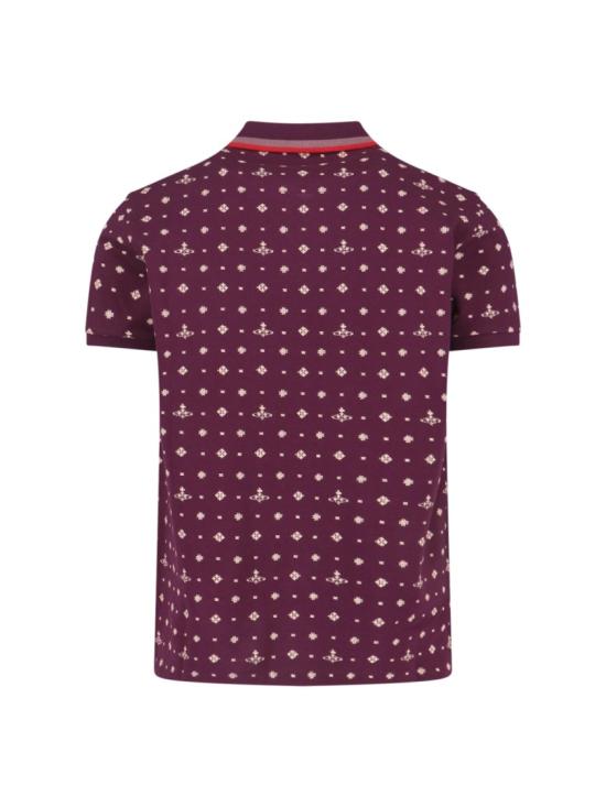 26SS 비비안웨스트우드 클래식 ORB 로고 반팔 폴로 카라티 2H01000U J00AVO201 Red - VIVIENNE WESTWOOD