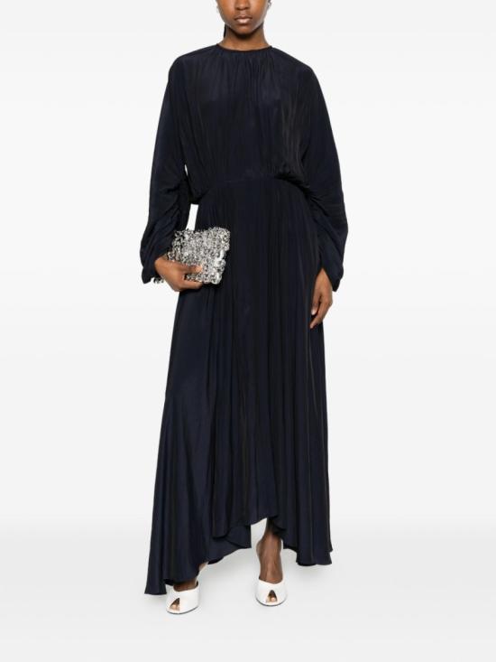 26SS 랑방 롱 원피스 RW DR0058 4778 P26 29 Black - LANVIN