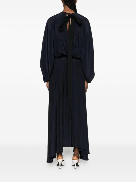 26SS 랑방 롱 원피스 RW DR0058 4778 P26 29 Black - LANVIN