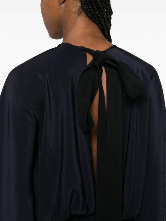 26SS 랑방 롱 원피스 RW DR0058 4778 P26 29 Black - LANVIN