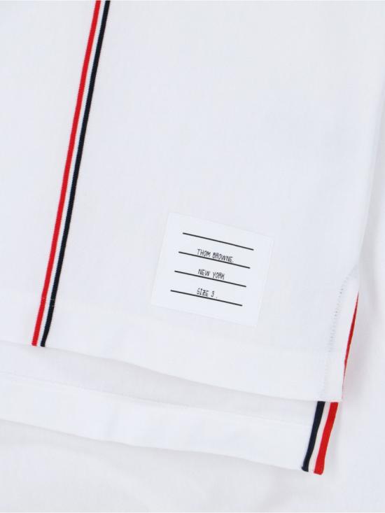 26SS 톰브라운 RWB 스트라이프 티셔츠 MJS252A J0138100 White - THOM BROWNE