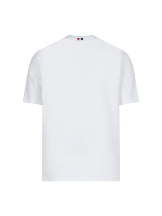 26SS 톰브라운 RWB 스트라이프 티셔츠 MJS252A J0138100 White - THOM BROWNE