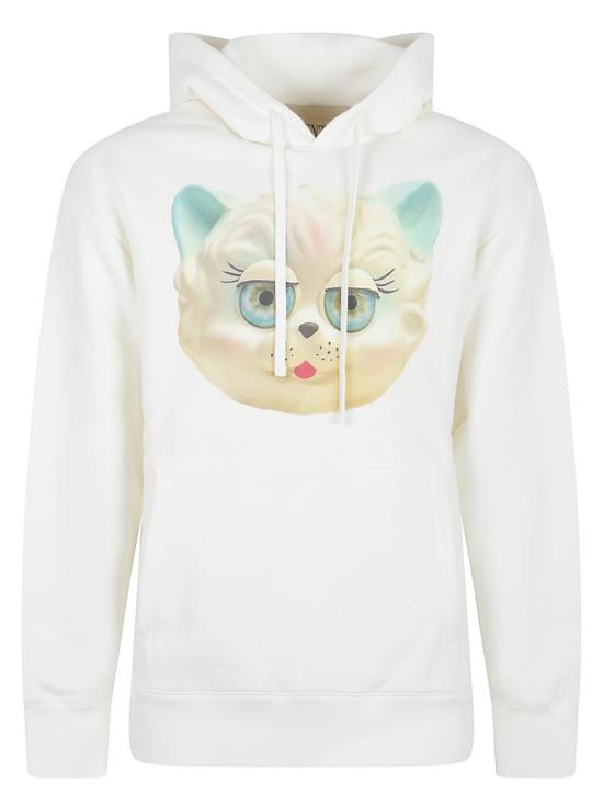 26SS 발렌티노 가라바니 후드 티셔츠 8V3MF28NBD1 A03 White