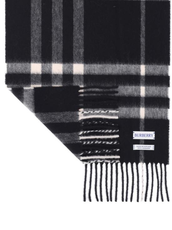26SS 버버리 체크 캐시미어 스카프 8094741C1343 Black - BURBERRY