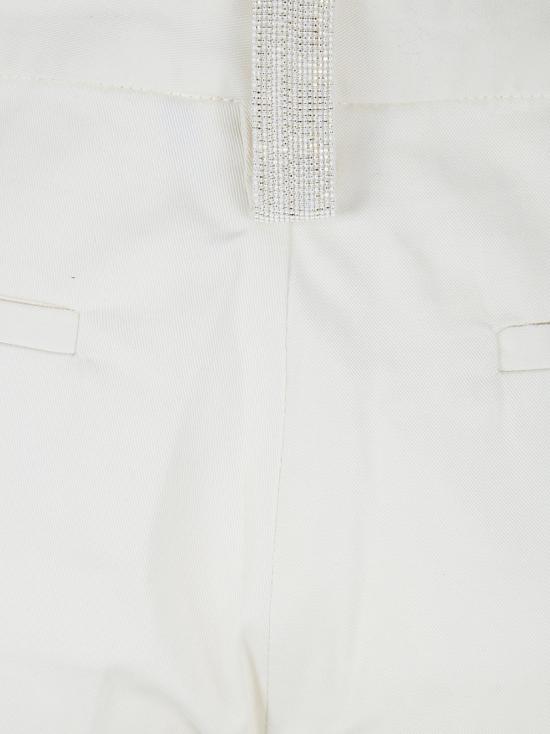 26SS 파비아나 필리피 구비오 코튼 개버딘 조거 팬츠 PAD266F326L7840145 White - FABIANA FILIPPI