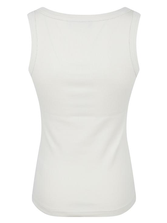 26SS 파비아나 필리피 민소매 티셔츠 JED266F602L8960145 White - FABIANA FILIPPI