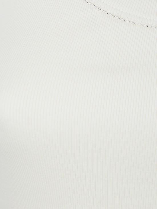 26SS 파비아나 필리피 저지 탱크탑 JED266F602L8960145 White - FABIANA FILIPPI