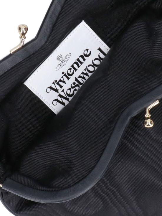 26SS 비비안웨스트우드 벨 하트 프레임 퍼스 4B01000CW W01F4N401 Black - VIVIENNE WESTWOOD