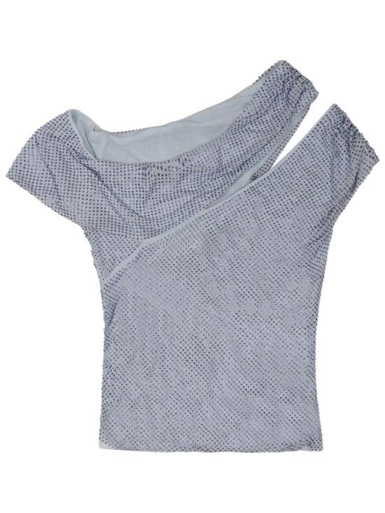 25SS 셀프 포트레이트 민소매 티셔츠 SS25 169T BL BLUE Grey - SELF PORTRAIT