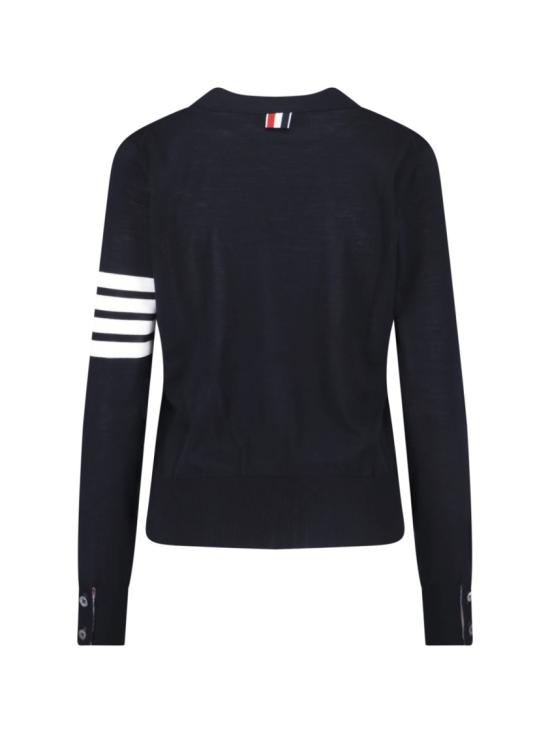 26SS 톰브라운 파인 메리노 울 4바 릴렉스 핏 가디건 FKC334A Y1014415 Blue - THOM BROWNE