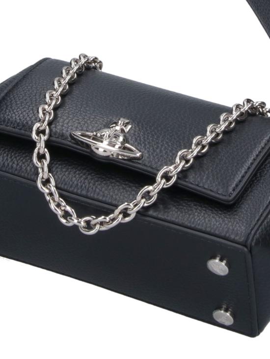 26SS 비비안웨스트우드 헤이즐 스몰 핸드백 4603000WW S000DN403 Black - VIVIENNE WESTWOOD