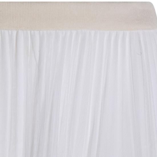 26SS 파비아나 필리피 롱 스커트 GND266F426L7380142 White - FABIANA FILIPPI