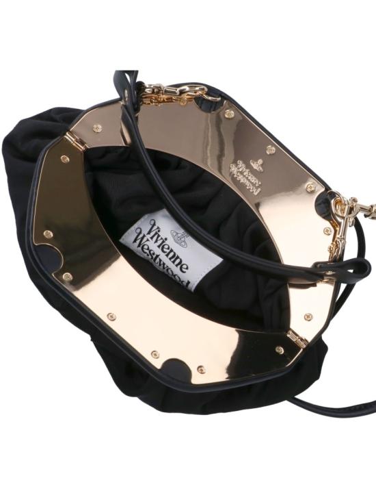 26SS 비비안웨스트우드 사피아노 탑핸들 클러치 파우치 49030001W W01F4N401 Black - VIVIENNE WESTWOOD