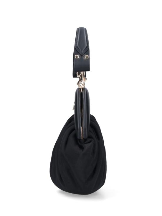 26SS 비비안웨스트우드 사피아노 탑핸들 클러치 파우치 49030001W W01F4N401 Black - VIVIENNE WESTWOOD