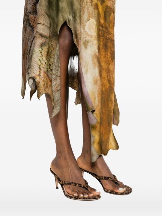 26SS 디젤 롱 스커트 A22323 0TJBN 5CRA Green - DIESEL