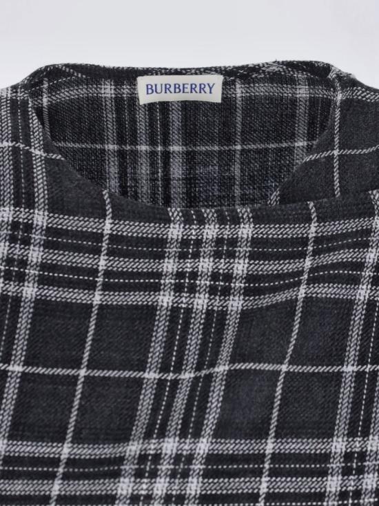 25FW 버버리 체크 울 블랜드킬트 미디 드레스 8116016C3840 Grey - BURBERRY