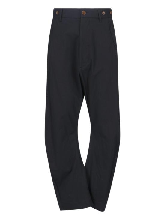 26SS 비비안웨스트우드 스트레이트 팬츠 2F010022 W01CCN401 Black